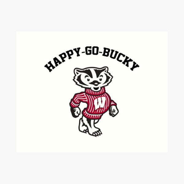 Creative Knitwear Youth Bucky Badger Hockey Shirt (White