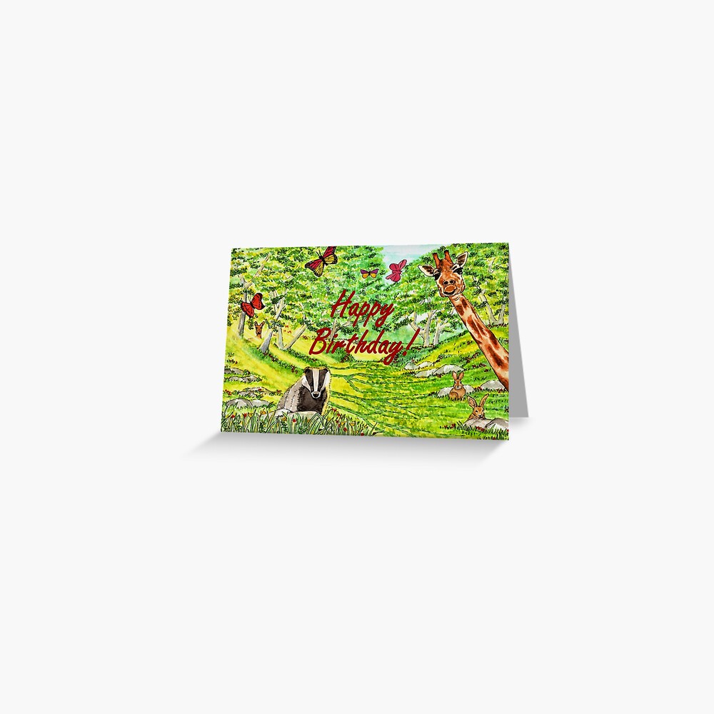 Friendly Faces Birthday Card Greeting Card