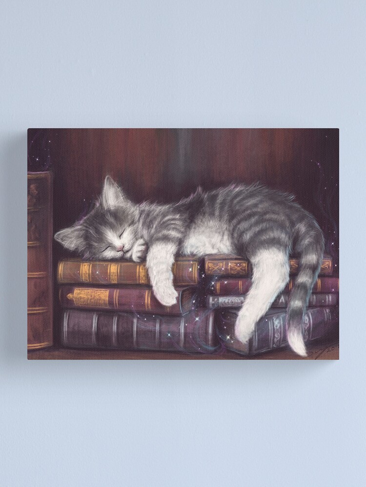 Alternate view of Keeper of the Books Canvas Print