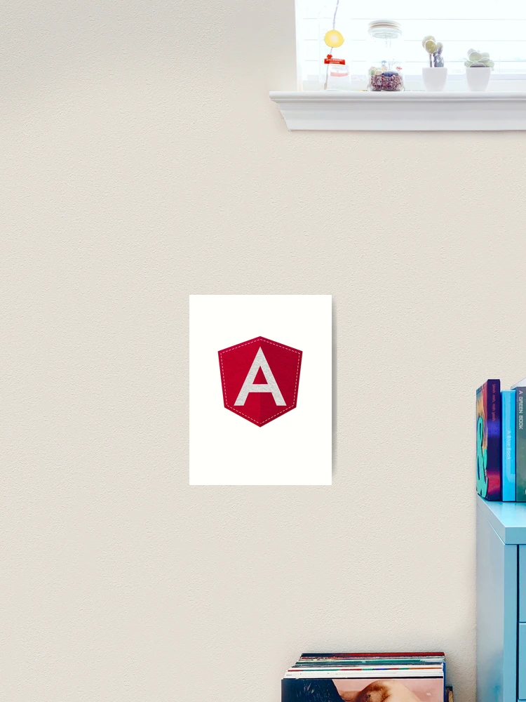 Thumbnail 2 of 3, Art Print, Angular Logo JS JavaScript Developer designed and sold by vladocar.