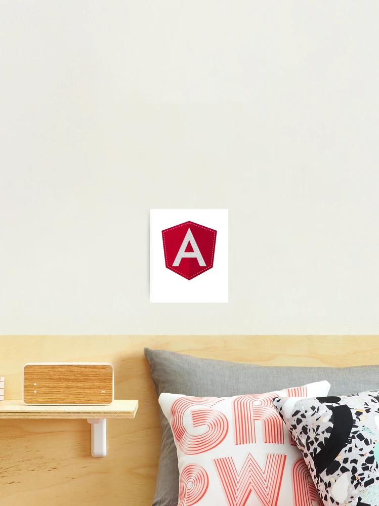 Thumbnail 2 of 3, Photographic Print, Angular Logo JS JavaScript Developer designed and sold by vladocar.