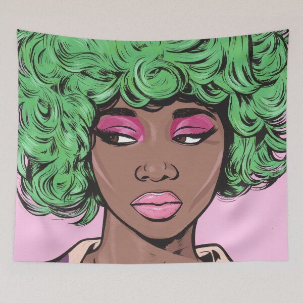 Item preview, Green Haired Kawaii Comic Girl designed and sold by turddemon.