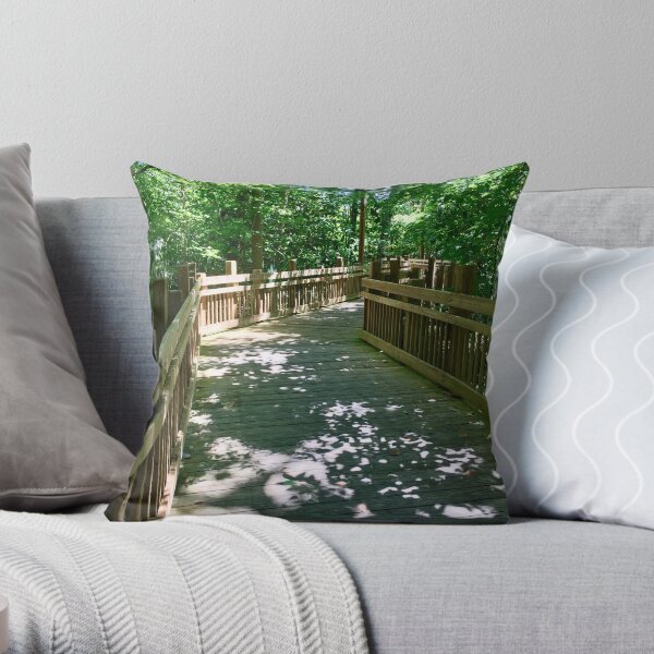 Boardwalk to New Adventures Throw Pillow