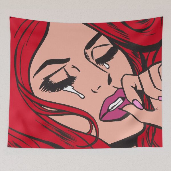 Item preview, Red Crying Comic Girl designed and sold by turddemon.