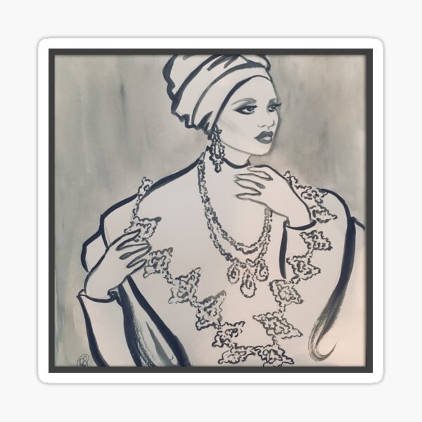Modest Elegance Sticker