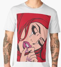 Red Hair Crying Comic Girl Men's Premium T-Shirt