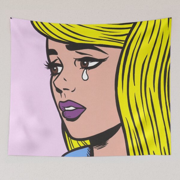 Item preview, Blonde Turtleneck Crying Comic Girl designed and sold by turddemon.