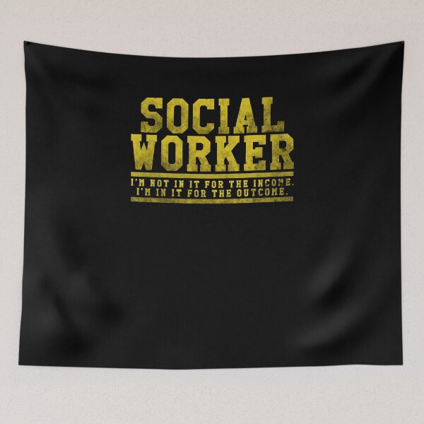 Item preview, Cool Social Worker Not Income In It For The Outcome T-Shirt designed and sold by LookTwice.