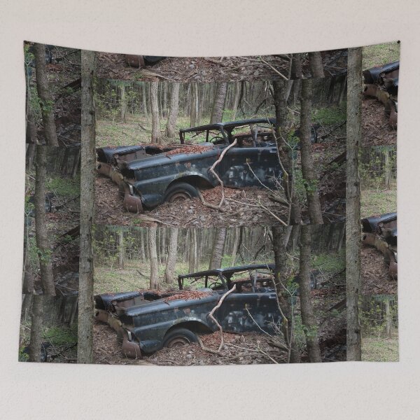 Item preview, Vintage car in the woods designed and sold by J Rier Photography.
