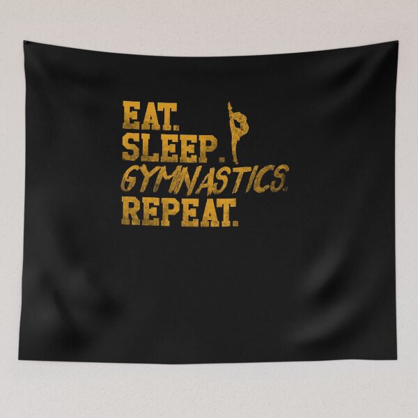 Item preview, Cute Eat Sleep Gymnastics Repeat Floor Vault Gymnast T-Shirt designed and sold by LookTwice.
