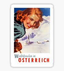 Winter delights in Austria Sticker