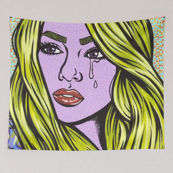 Item preview, Pop Art Blonde Crying Comic Girl designed and sold by turddemon.