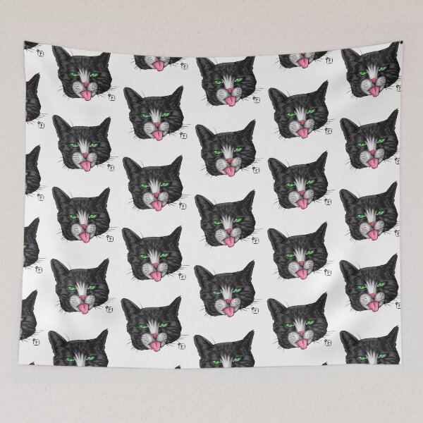 Item preview, Tuxedo Cat Face designed and sold by SonneFaunArt.
