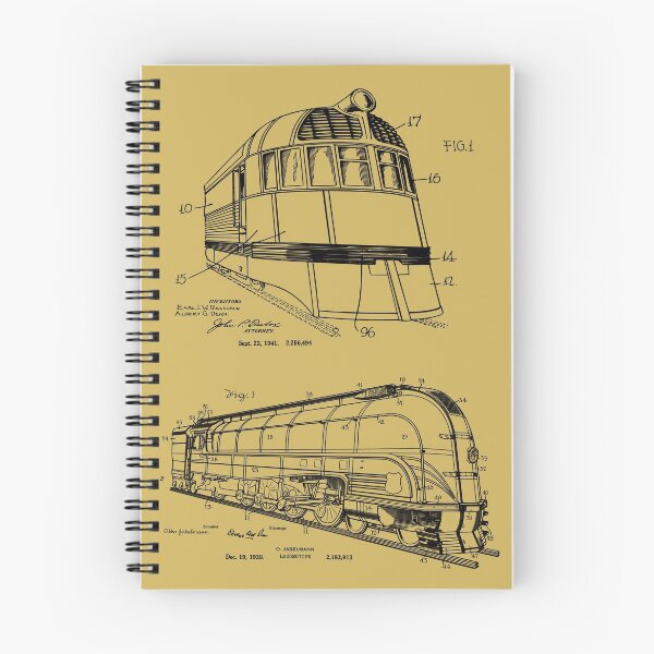 Item preview, Patent Blueprints Vintage Locomotives designed and sold by MadebyDesign.