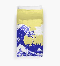 Pixel Tsunami Duvet Cover