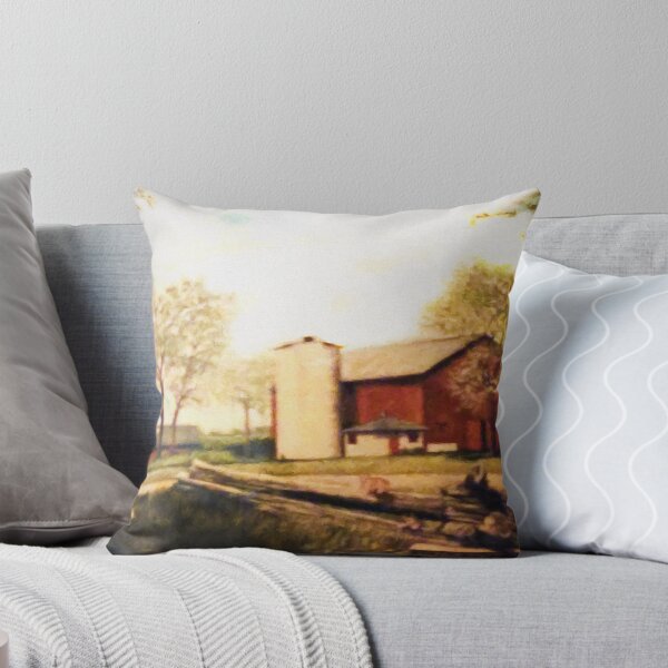 Item preview, Barn Landscape Painting designed and sold by bloomingvine.