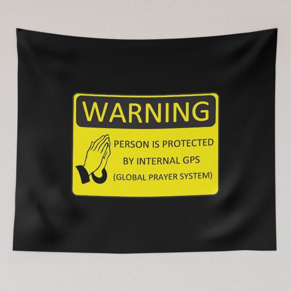 Item preview, GPS - Global Prayer System Notice - Black designed and sold by 4wordsmovement.