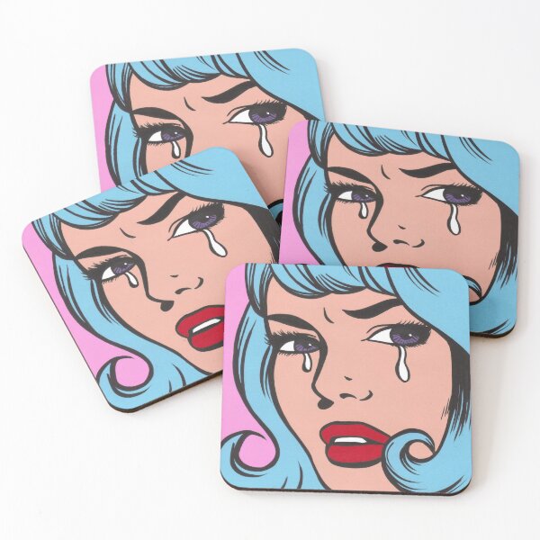 Item preview, Blue Curl Crying Comic Girl designed and sold by turddemon.