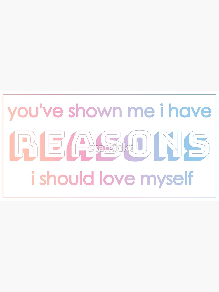  BTS Answer Love Myself Lyrics Poster For Sale By Starkidkt Redbubble