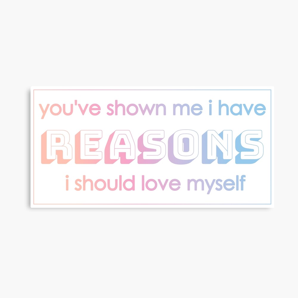 Bts Answer Love Myself Lyrics Photographic Print By Starkidkt Redbubble