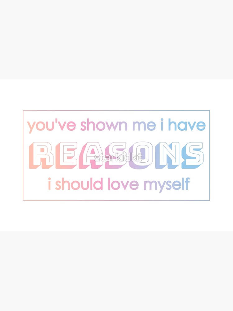 Bts Answer Love Myself Lyrics Laptop Skin By Starkidkt Redbubble