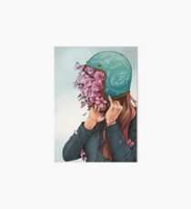A Head full of Daisies and Daydreams - Women Who Ride Art Board