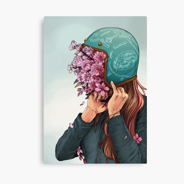 A Head full of Daisies and Daydreams - Women Who Ride Canvas Print