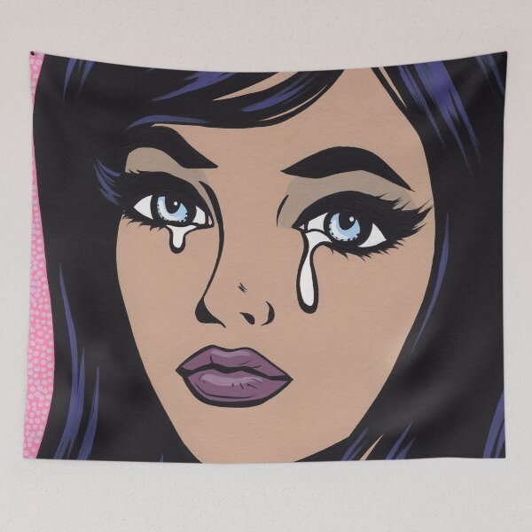 Item preview, Black Hair Sad Girl designed and sold by turddemon.