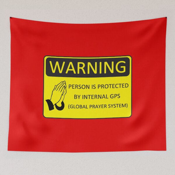 Item preview, GPS - Global Prayer System Notice - Red designed and sold by 4wordsmovement.