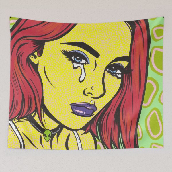 Item preview, Crying Red Head Comic Girl designed and sold by turddemon.