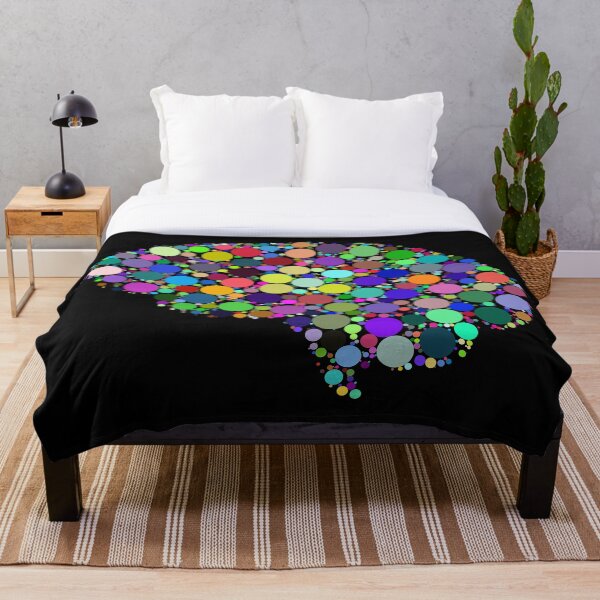 Aperçu de l'œuvre Brain Dots (noir) créée et vendue par ColorfulCortex.