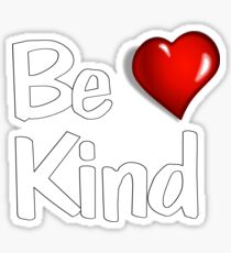 Be Kind Heart T-shirt Sticker