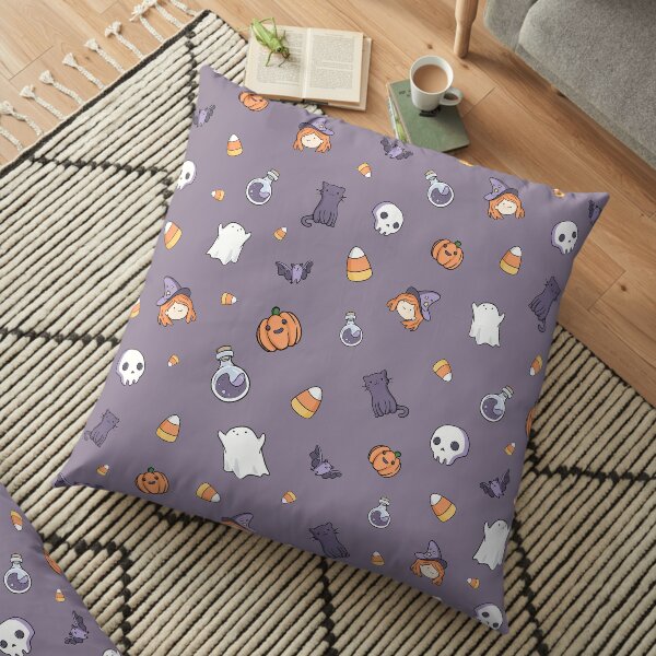 Spooky Cute Halloween Pattern Floor Pillow