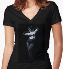 AEP-0003 - MEOW - captured by Arcane Eye Photography Women's Fitted V-Neck T-Shirt