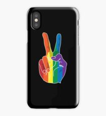 Sign of Peace (Rainbow Hand) iPhone Case