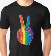 Sign of Peace (Rainbow Hand) Unisex T-Shirt