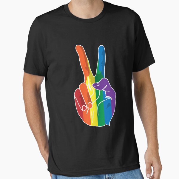 Sign of Peace (Rainbow Hand) Essential T-Shirt