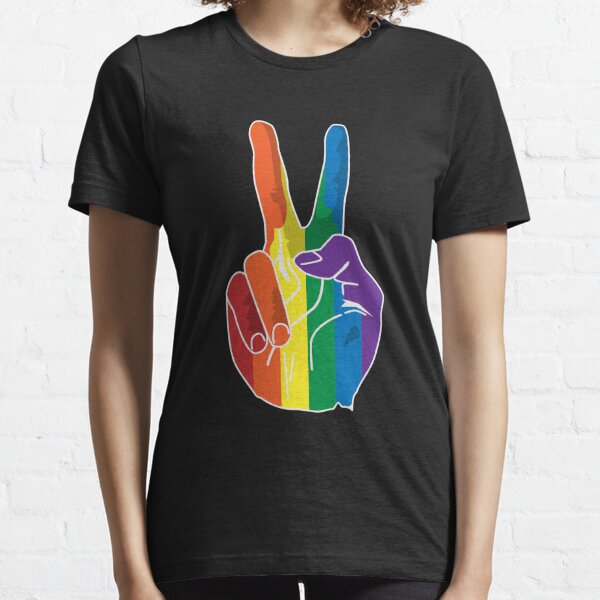 Sign of Peace (Rainbow Hand) Essential T-Shirt