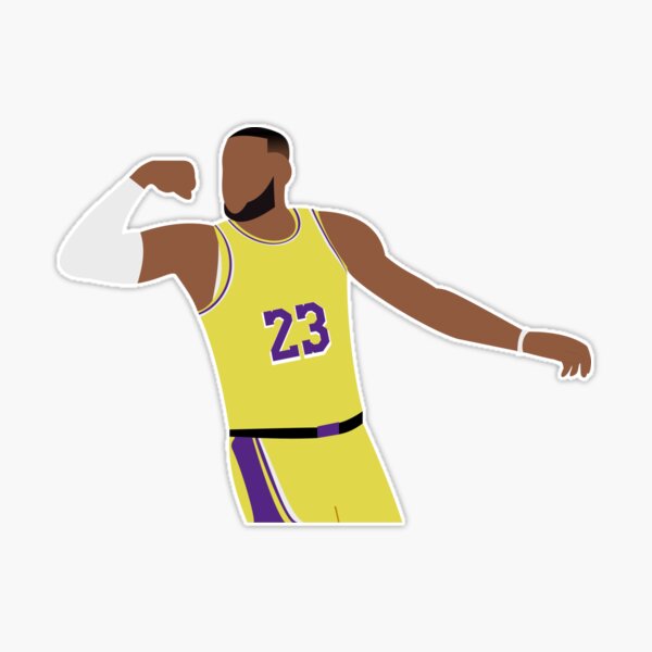 King Lebron James 23 Sticker by patrickstar1337