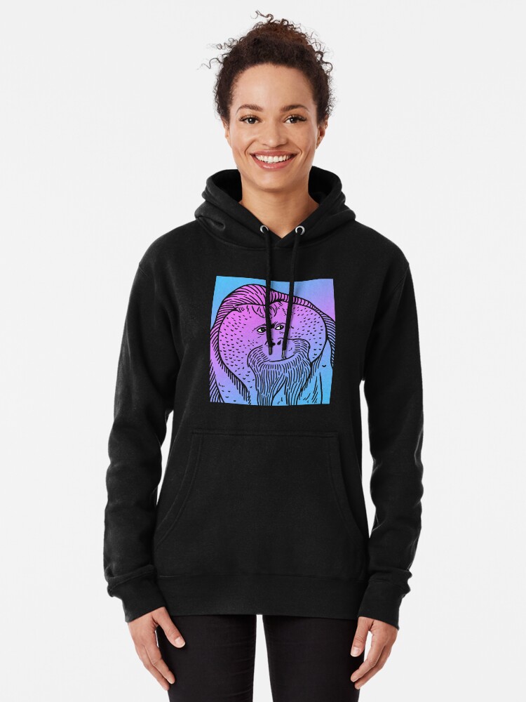 Vaporwave Orangutan Aesthetic Pastel Goth Primate Pullover Hoodie