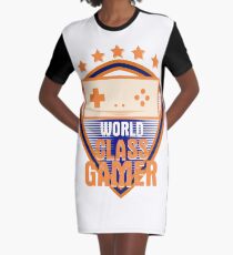 World Class Gamer Graphic T-Shirt Dress