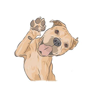 Artwork thumbnail, Waving Dog by rorydawn1merch
