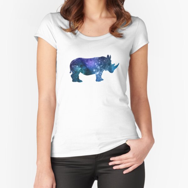Rhinoceros Fitted Scoop T-Shirt
