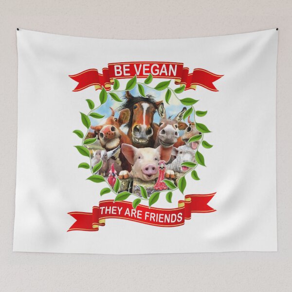 Item preview, Be Vegan, They are friends designed and sold by OmniDeals.