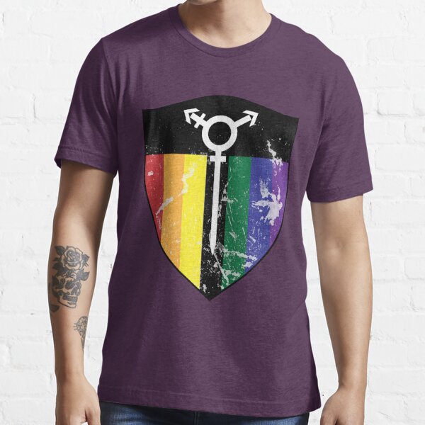 Transgender Defender Shield LGBT Pride Tee - Pride Basics