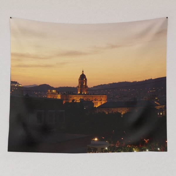 Item preview, sunset over gothic malanga church designed and sold by team-comunica.