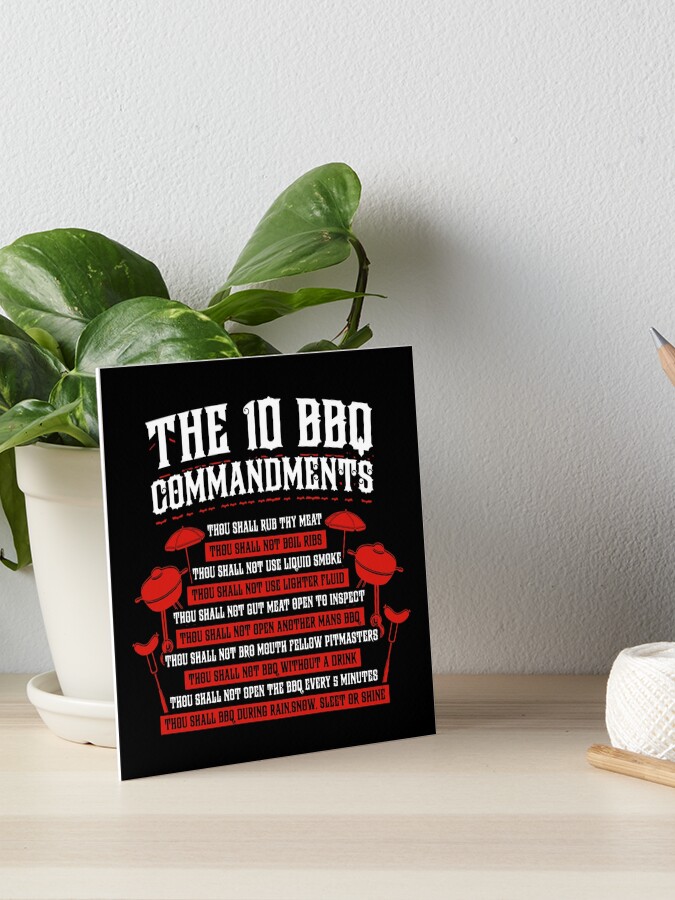 The Ten 10 Bbq Commandments - Bbq Grill Lovers Meme Gift The Ten 10 Bbq Commandments - Bbq Grill Lovers Meme Gift