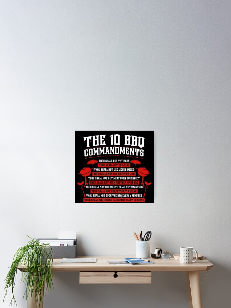 The Ten 10 Bbq Commandments - Bbq Grill Lovers Meme Gift The Ten 10 Bbq Commandments - Bbq Grill Lovers Meme Gift
