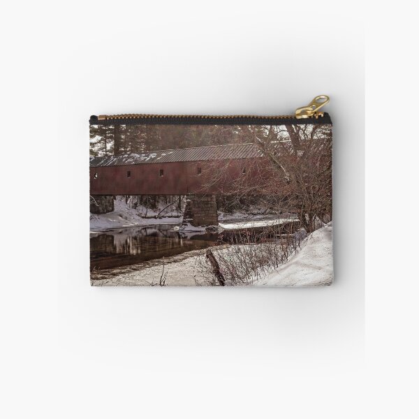 Item preview, Sawyers Crossing Covered Bridge in Winter designed and sold by TonyCrehan.