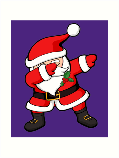 Download "Dabbing Santa Claus Christmas Dab" Art Print by zeno27 ...